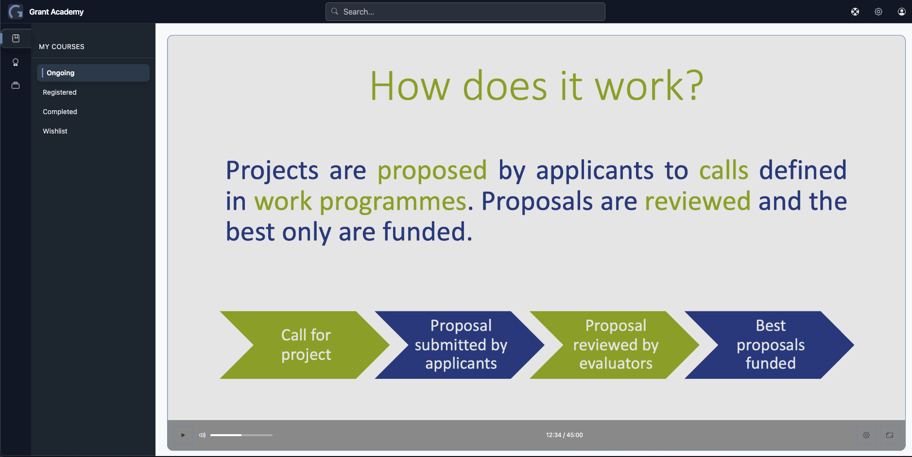Grant Academy — learn and improve your skills