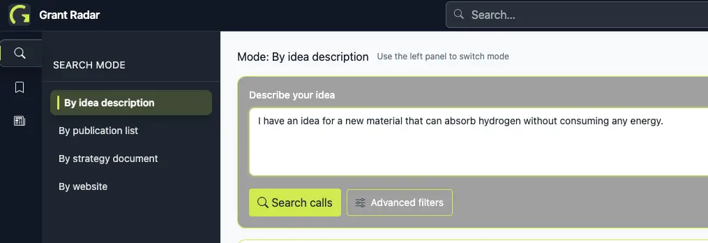 Semantic search results